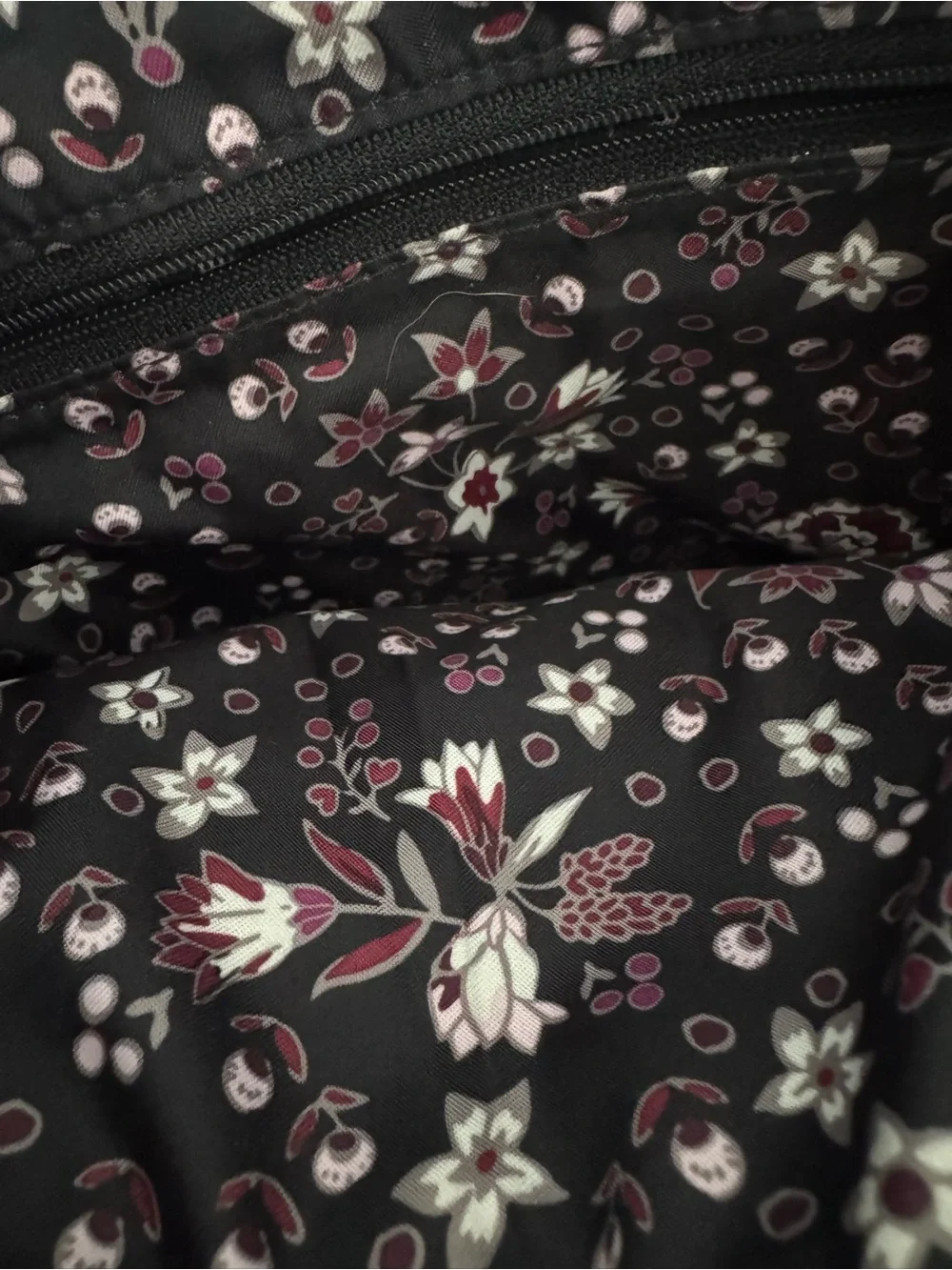 Vera Bradley Black Quilted Crossbody and Matching Wallet.